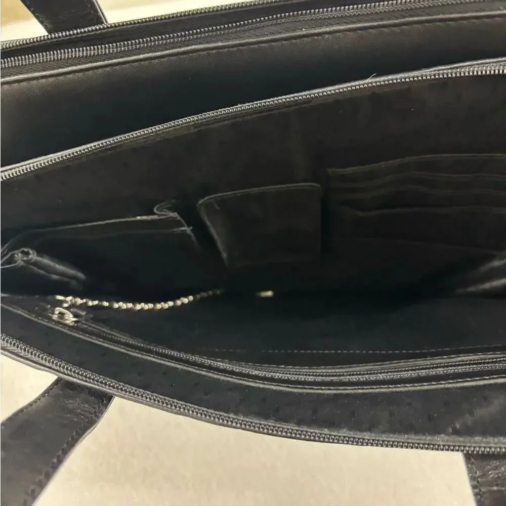 Levenger Everyday Black Laptop Bag with Handles